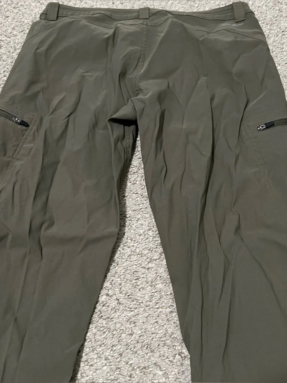 Eddie Bauer Women’s Nylon Blend Olive First Ascent Cargo Hiking Pants Sz 10 - Picture 7 of 13